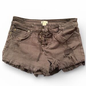 Billabong Distressed Black Shorts